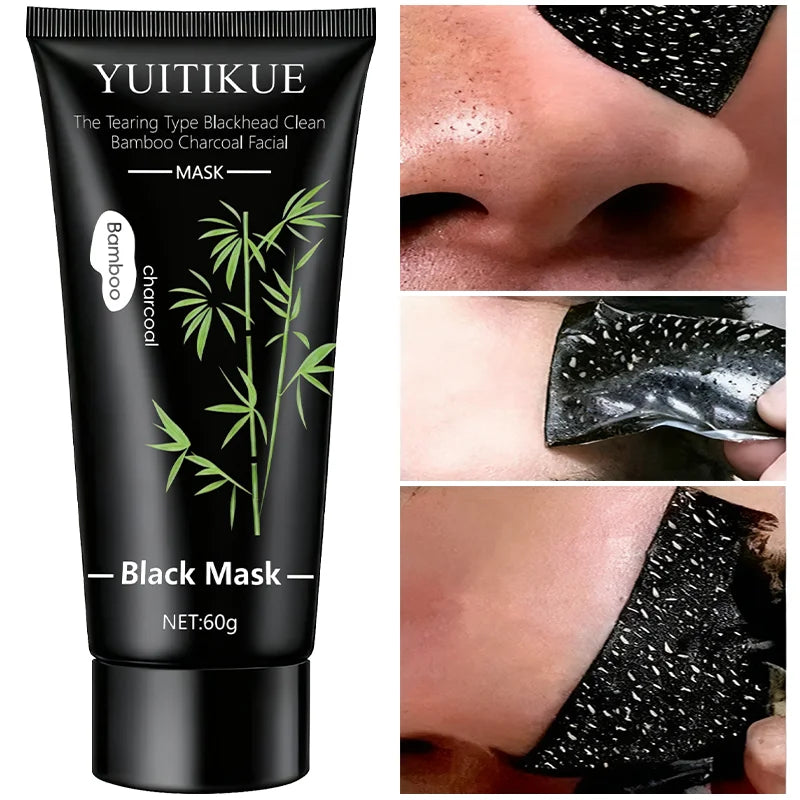 YUITIKUE Bamboo Charcoal Peel-Off Black Mask 60g | Deep Cleanse
