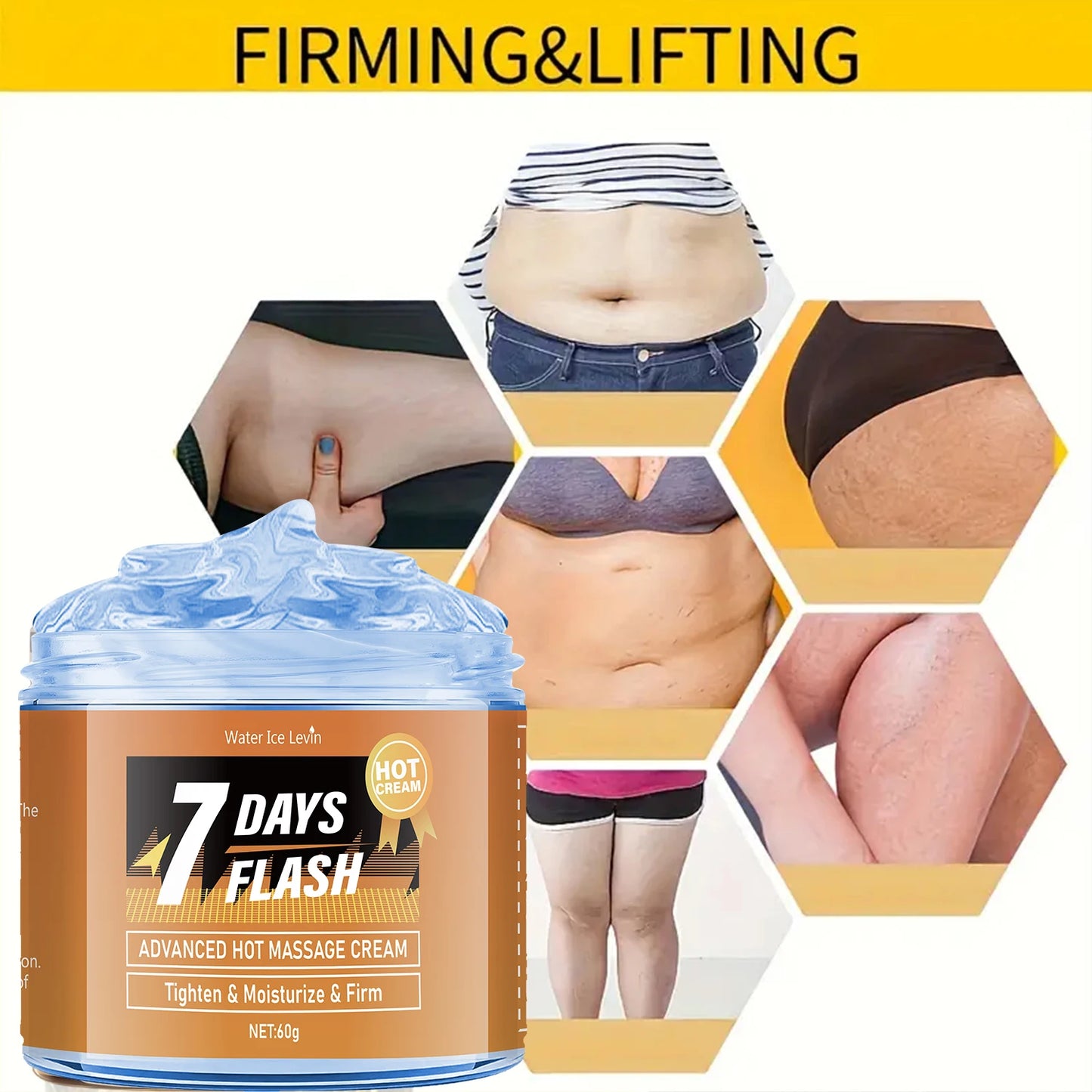 Body Firming Massage Cream – Warming Toning Formula | 60g Body Firming Cream Peaceful Pleasures Health and Wellness