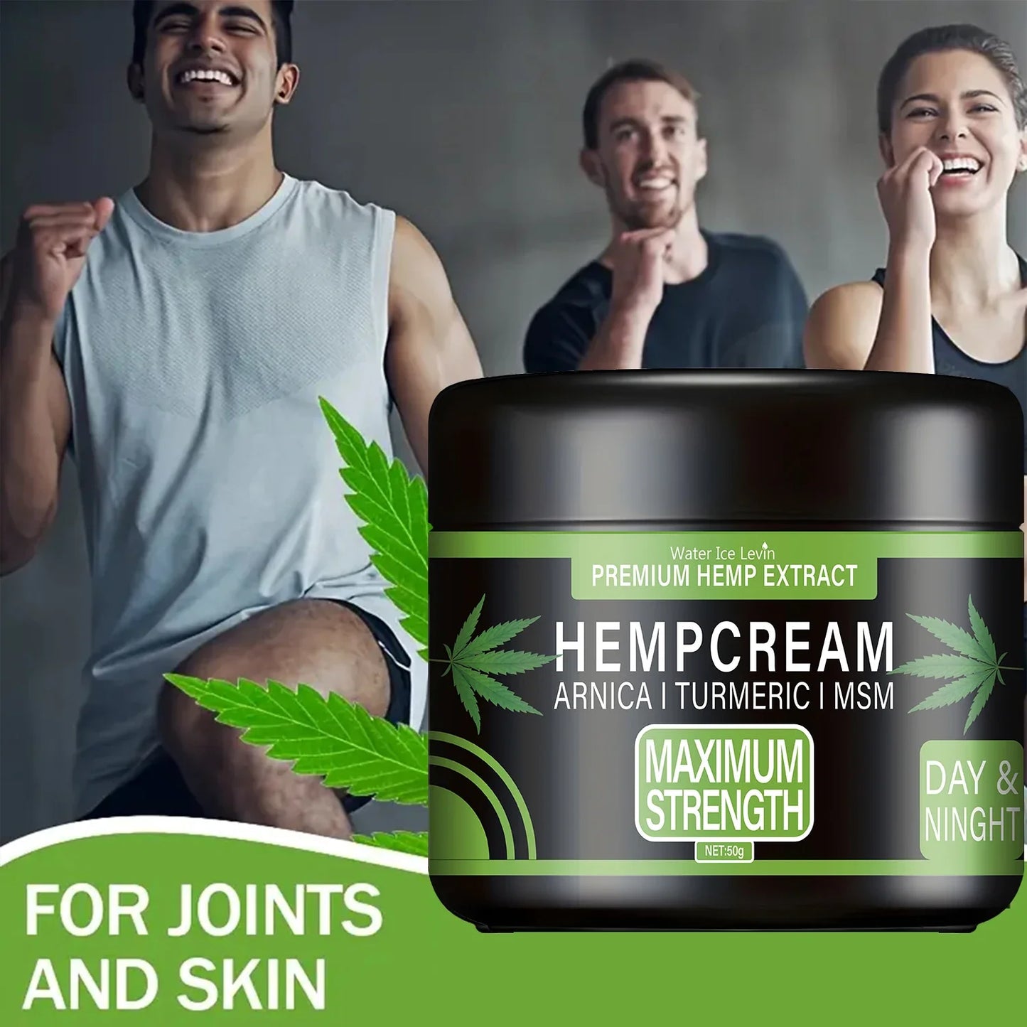 Hemp Extract Cream with Arnica, Turmeric & MSM | Skin Relief