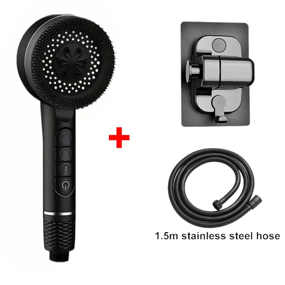 4-Mode High Pressure Self-Cleaning Shower Head with Filter