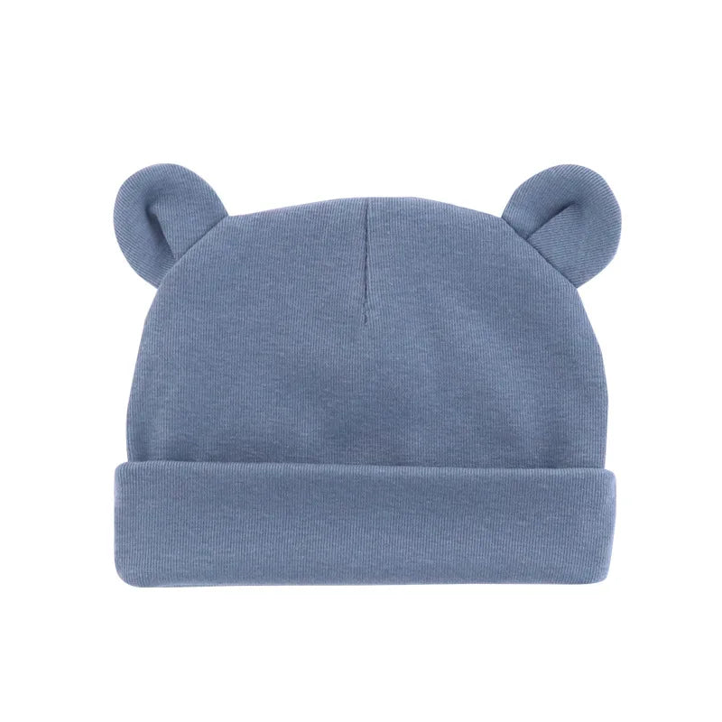Soft Cotton Newborn Baby Beanie Hat | Unisex 0-12 Months