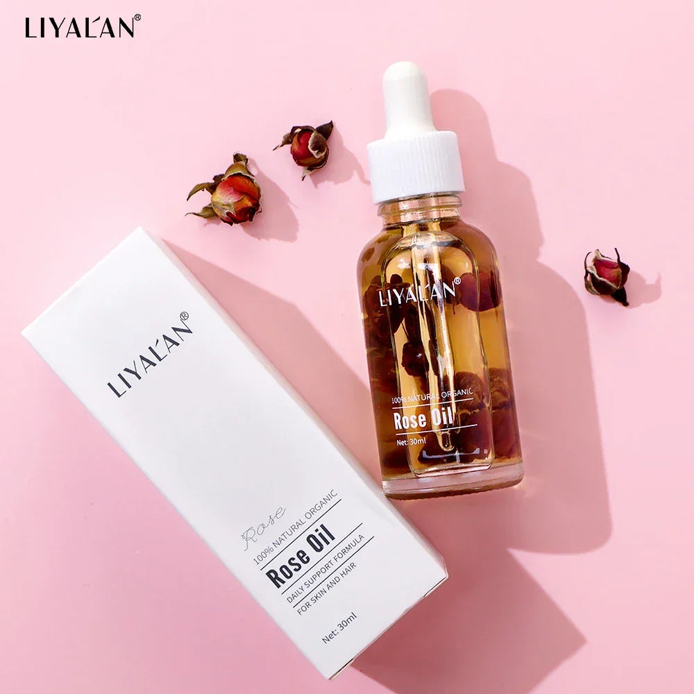 Rose Petal Essential Oil – Face, Body & Hair Peaceful Pleasures Health and Wellness