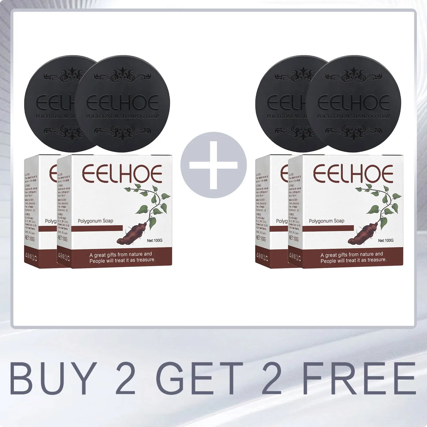 EELHOE Polygonum Multiflorum Ginseng Shampoo Soap – Gray Hair