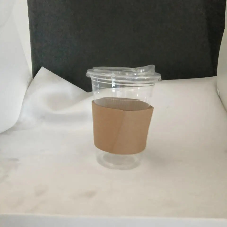 50 Sets 16OZ Clear Plastic Cups with Lids Straws Sleeve for Cold Drinks Juice Smoothie Coffee Huge Disposable Cups 1L Peaceful Pleasures Health and Wellness Strawless Lids 50pcs