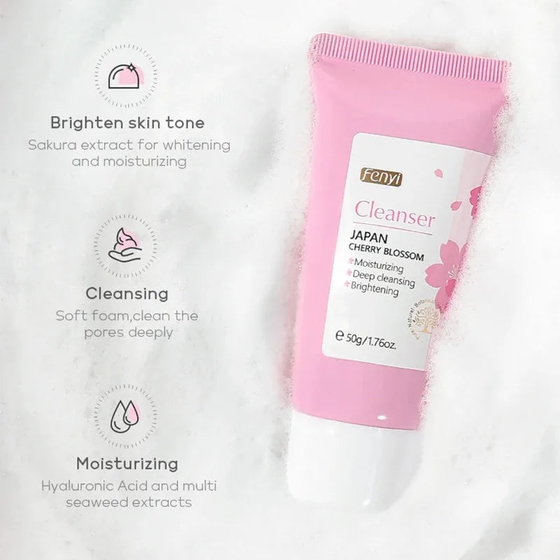 Vitamin C Facial Cleanser Skin Deep Cleansing Moisturizing Blackhead Removal skincare Face Wash Foam Face Cleanser Skin Care Peaceful Pleasures Health and Wellness