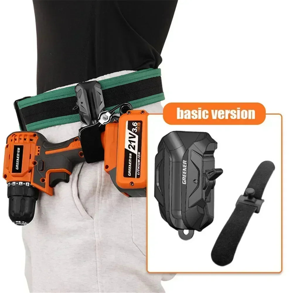 Heavy Duty Belt Tool Holster Pouch | Drill & Power Tool Holder