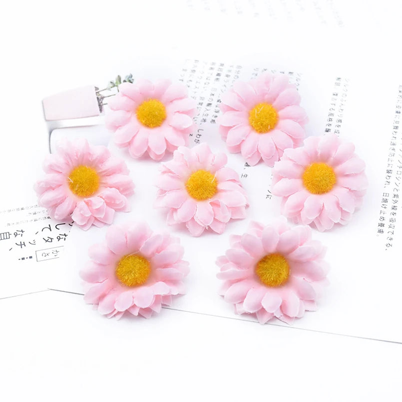 Artificial Silk Daisy Flower Heads 10/20pc | Wedding & Home Decor