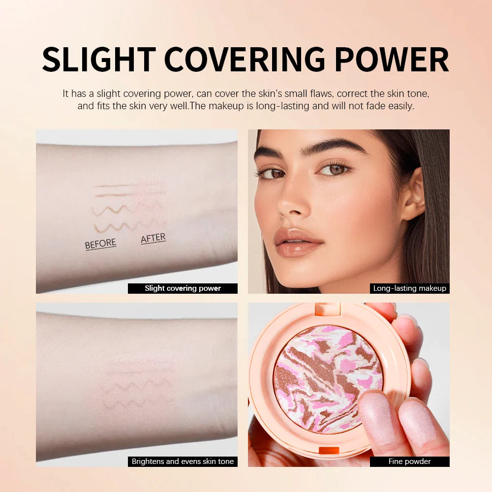 Lakerain Baked Color Correcting Setting Powder | Matte Finish
