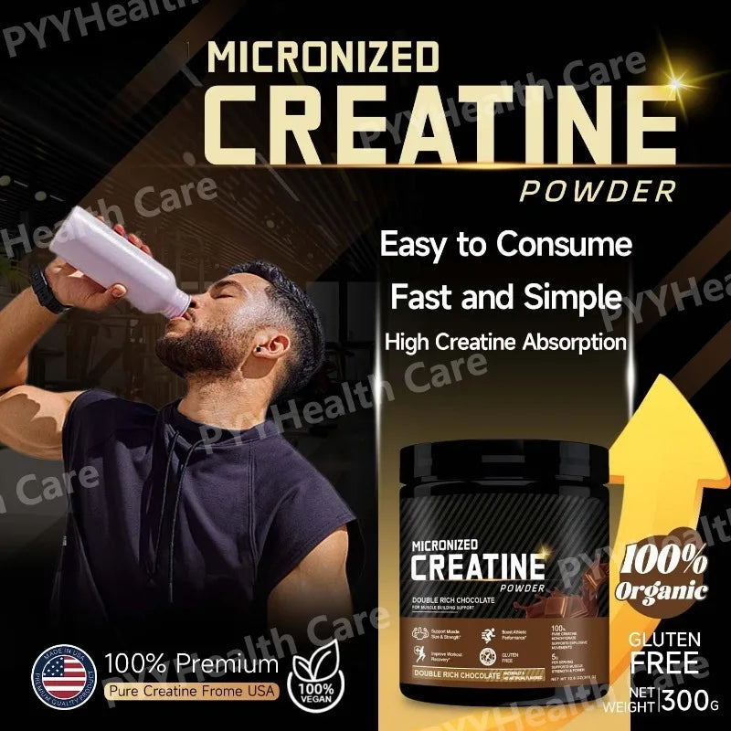 Creatine Monohydrate Powder Chocolate 300g – 60 Servings