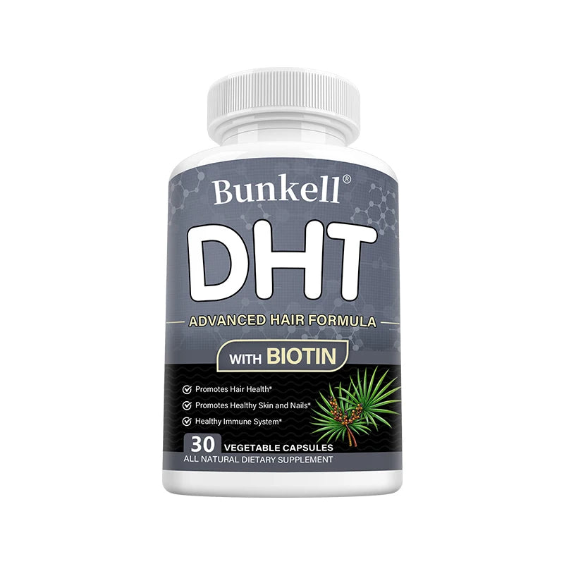 DHT Blocker, Premium Hair Care Formula, with Biotin Supplement, Support Healthy Hair, Skin, and Nails, Promote Immune System Peaceful Pleasures Health and Wellness 30 count-1 bottle