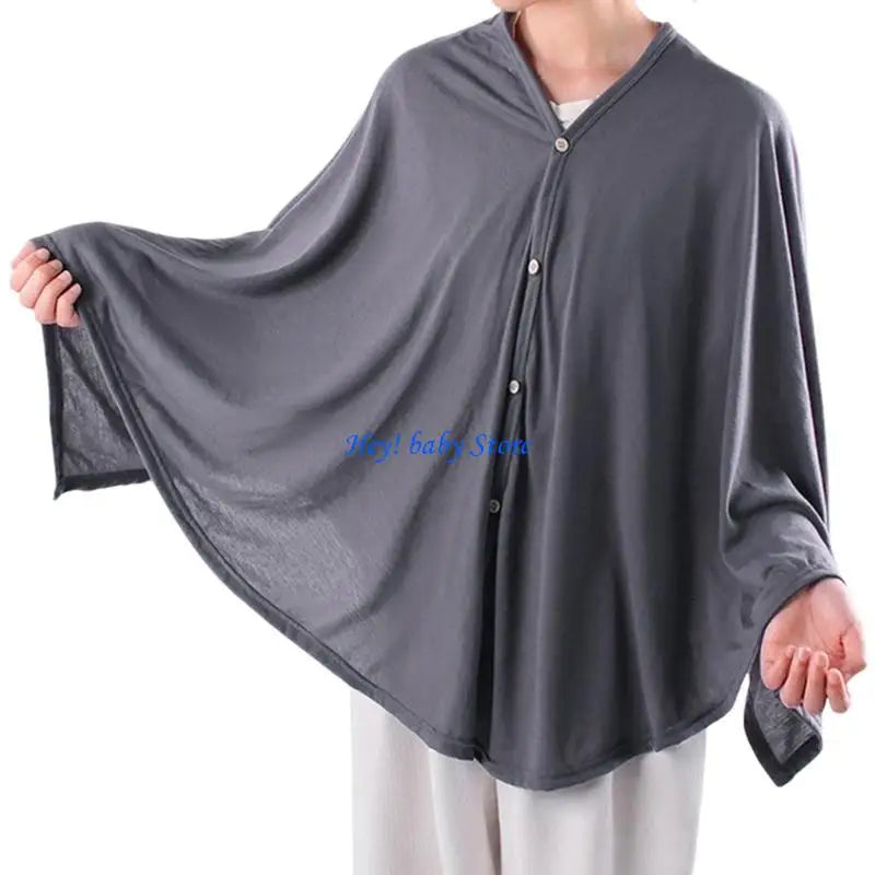 Breathable Cotton Nursing Cover – Adjustable Breastfeeding Shawl