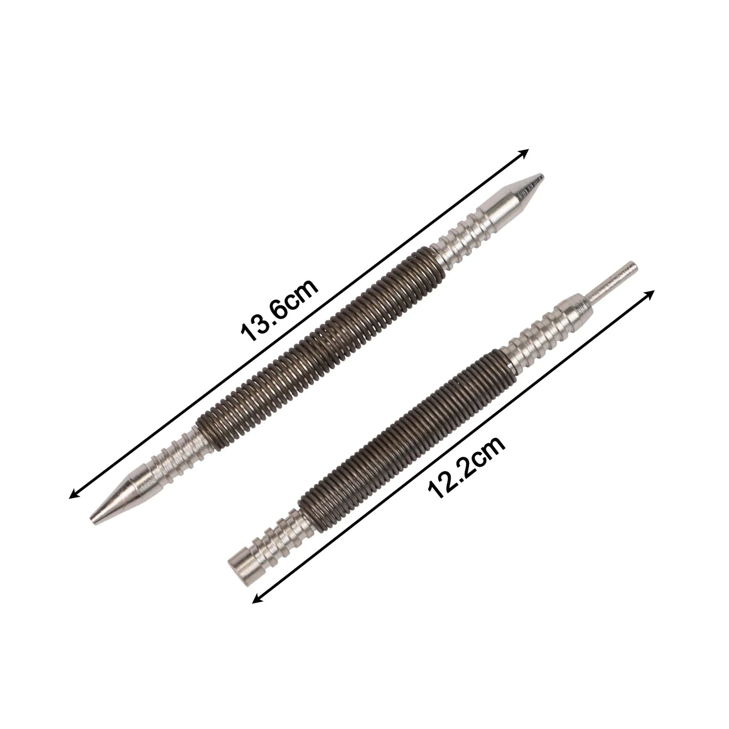 2-Piece Spring Nail Set – Center Punch & Hinge Pin Remover Tool