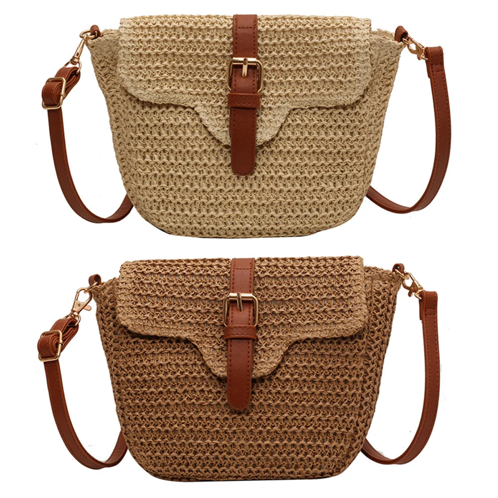Woven Messenger Bag for Women – Handmade Paper Rope Messenger Bag Peaceful Pleasures Health and Wellness