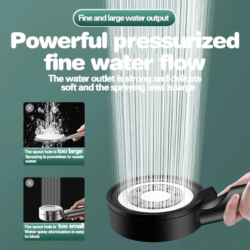 5-Mode High Pressure Handheld Shower Head Set | Water Saving
