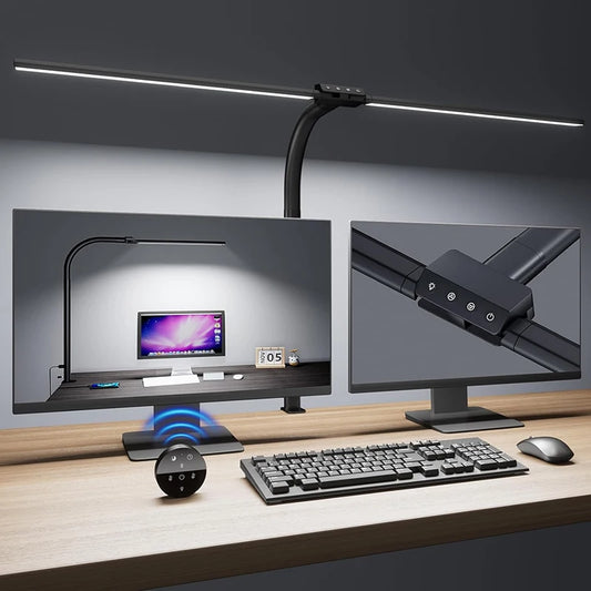 Double Head LED Clip Desk Lamp – Dimmable Architect Task Light LED Clip Desk Lamp Peaceful Pleasures Health and Wellness