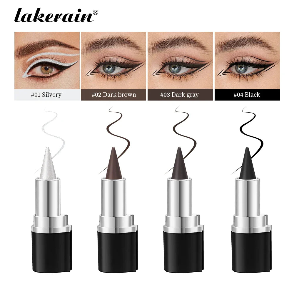 Lakerain Waterproof Gel Eyeliner Pen – Matte Black, Silver, Brown