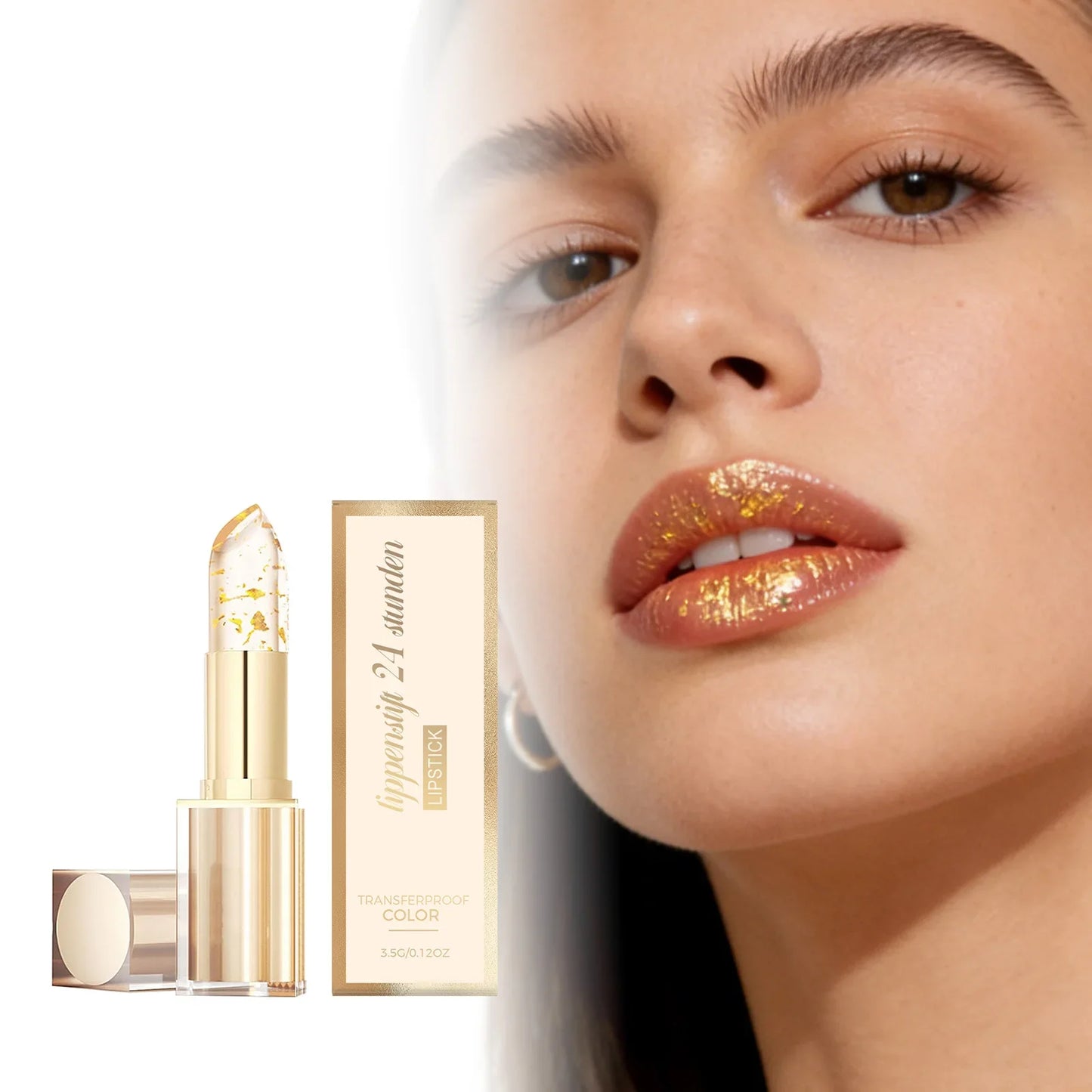 Gold Foil Color-Changing Lip Balm | Hydrating & Long Lasting