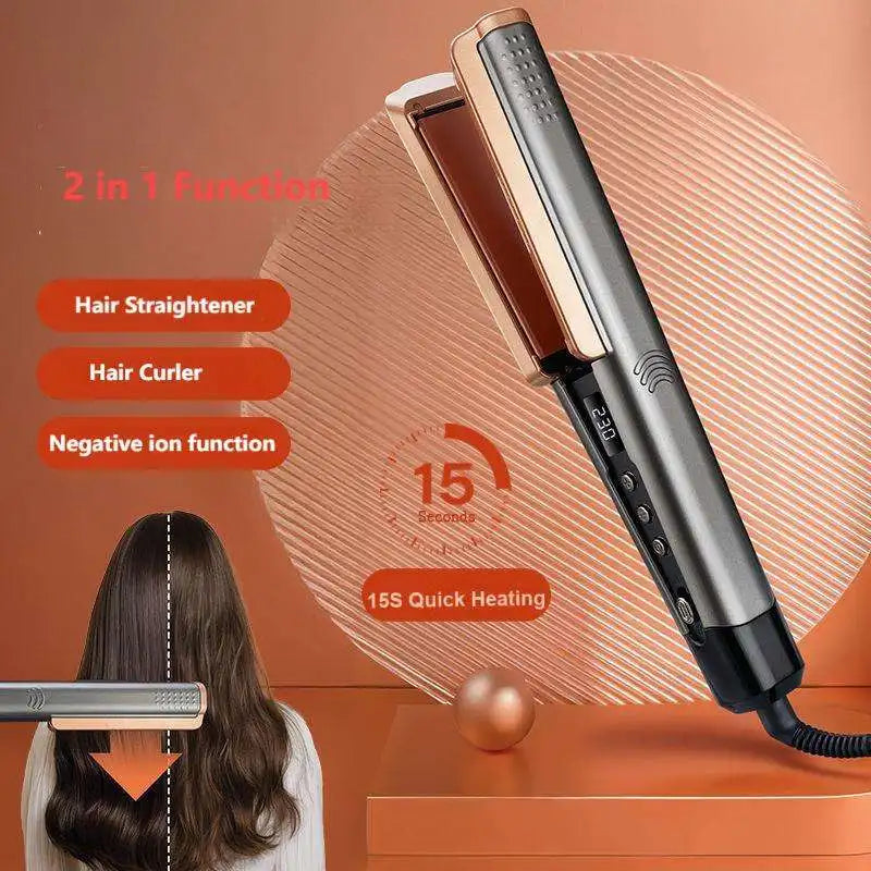 2-in-1 electric hair dryer and straightener for quick heating, dry and wet dual-purpose home styling salon tools Peaceful Pleasures Health and Wellness