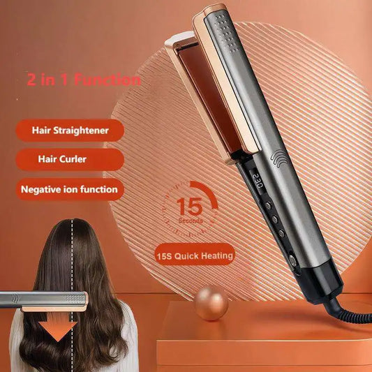 2-in-1 electric hair dryer and straightener for quick heating, dry and wet dual-purpose home styling salon tools Peaceful Pleasures Health and Wellness