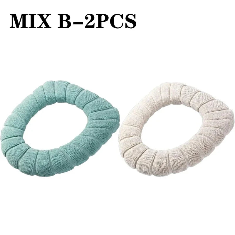 Plush Toilet Seat Cover Cushion – Warm Soft Pad 1/2/4 PCS