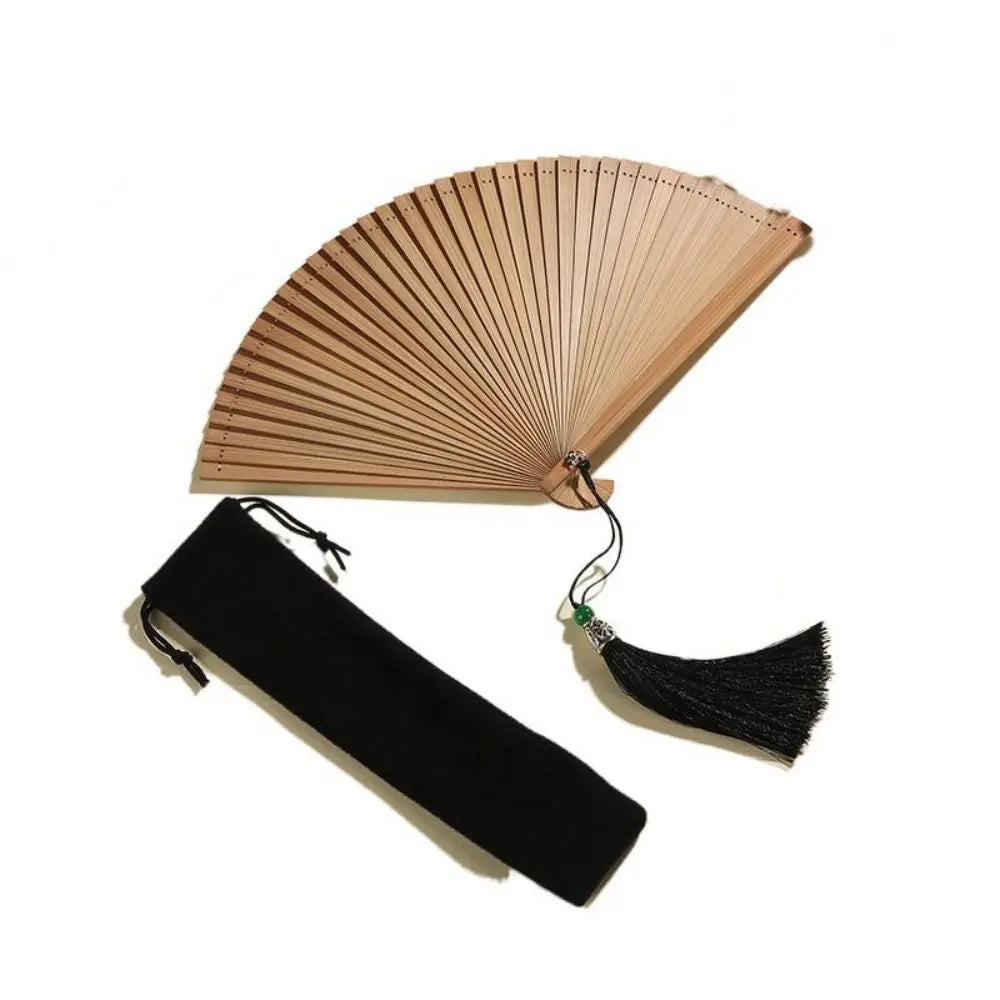 Antique Bamboo Folding Fan – Dance, Kimono & Décor