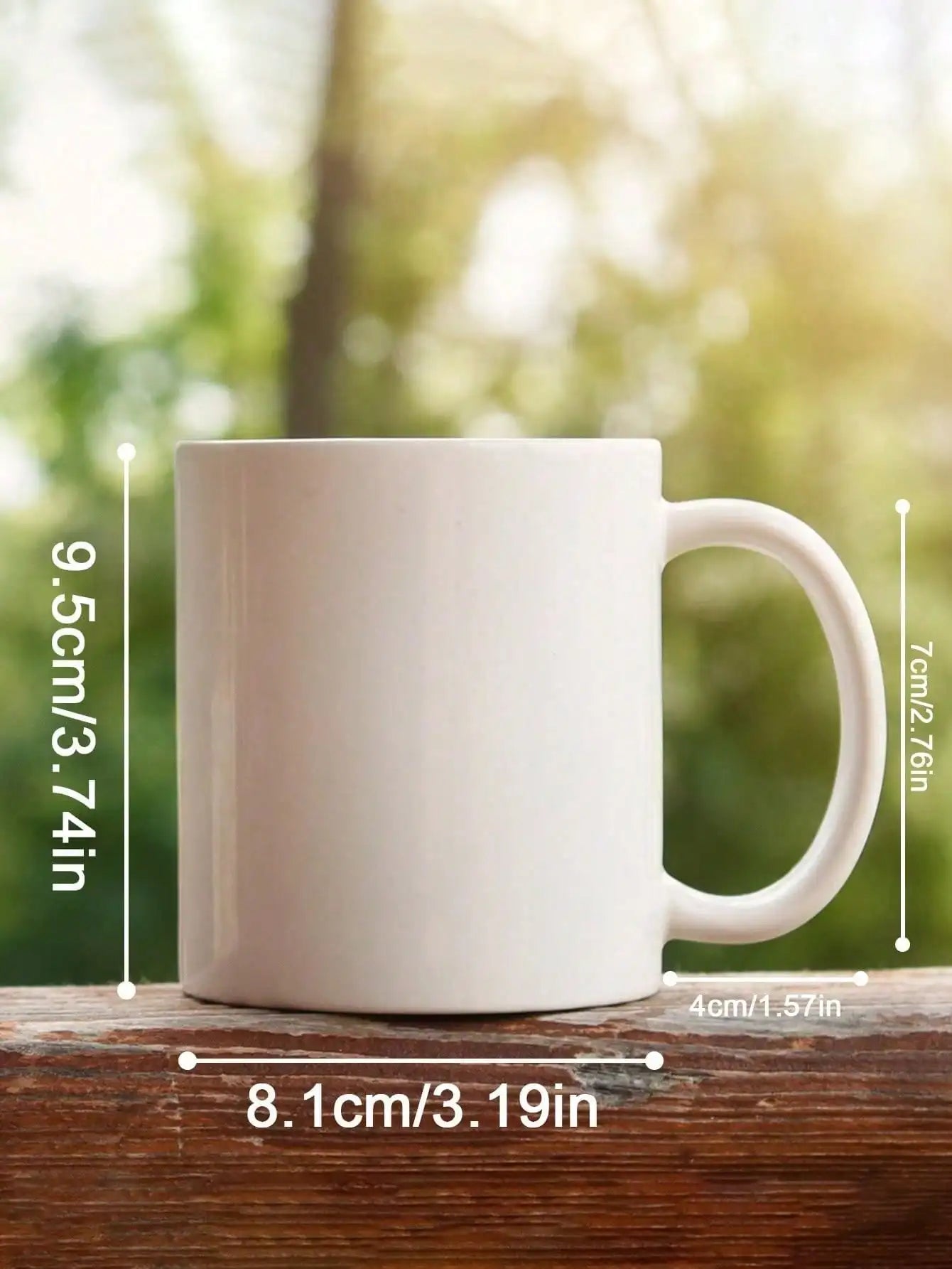 1pc Custom Couple Photo Mug 3D Inflated Effect Personalized Coffee Cup Gift For Him Her Boyfriend Girlfriend Valentine Birthday Peaceful Pleasures Health and Wellness