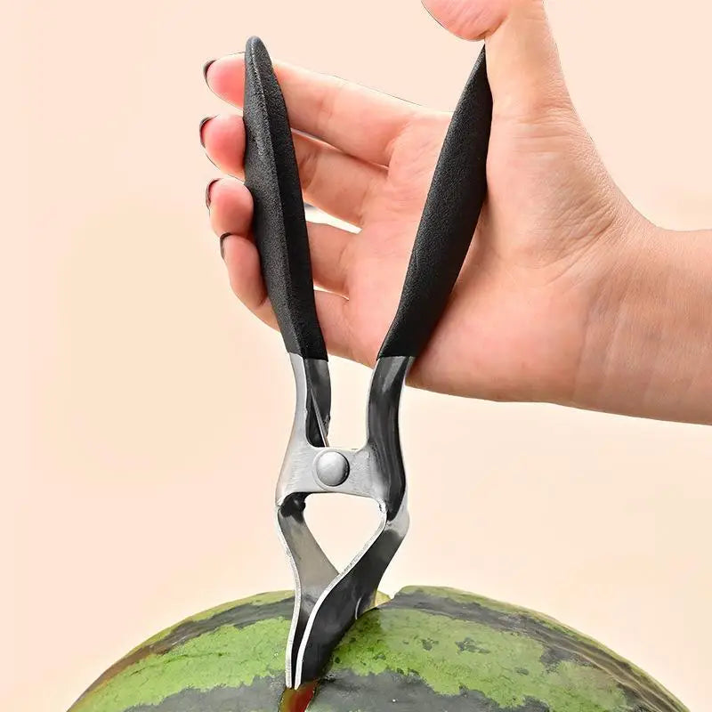 Stainless Steel Watermelon Splitter | Anti-Slip Fruit Cutter Tool