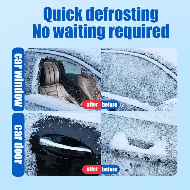 Car Windshield De-Icer Spray Kit – Fast Ice & Snow Remover