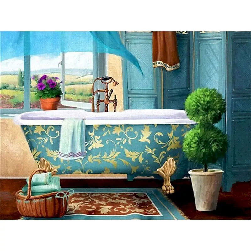 GATYZTORY 60x75cm Paint by Numbers Kit – Landscape Canvas