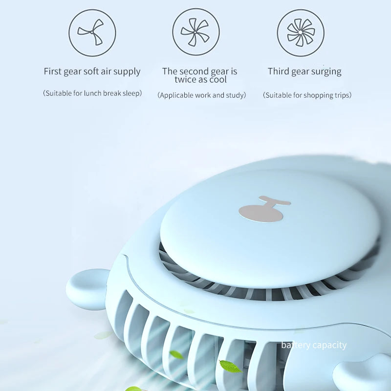 Handheld Summer Portable Fan Rechargeable Personal Fan 3 Speeds Handheld Fan Quiet And Small Fan For Home Camping Outdoor Travel Peaceful Pleasures Health and Wellness