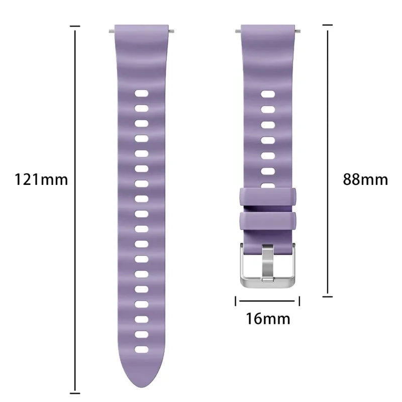 18mm Silicone Watch Band for Huawei GT4/GT5/GT6 & Garmin Peaceful Pleasures Health and Wellness