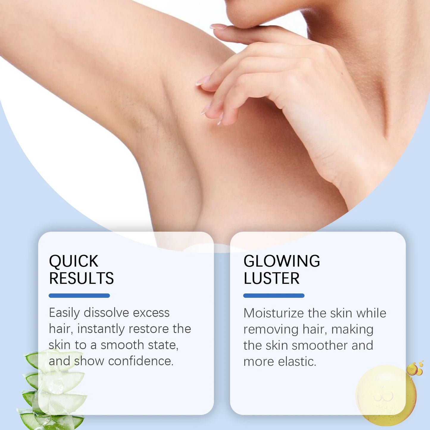 OceAura Depilatory Mousse Spray – Body & Underarm Hair Removal