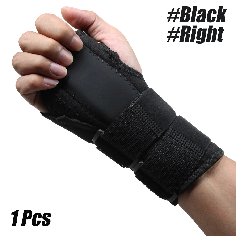 WEFITON Wrist Brace Carpal Tunnel | Metal Splint Left & Right Wrist Brace Splint Peaceful Pleasures Health and Wellness Black-Right