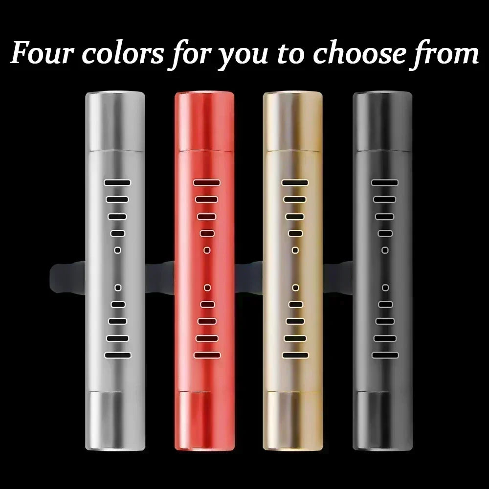 Car Fragrance Custom Vent Clip Cylindrical Essential Oil Car Diffuser Vent Clip with Refill Sticks for Auto Office Kitchen Peaceful Pleasures Health and Wellness