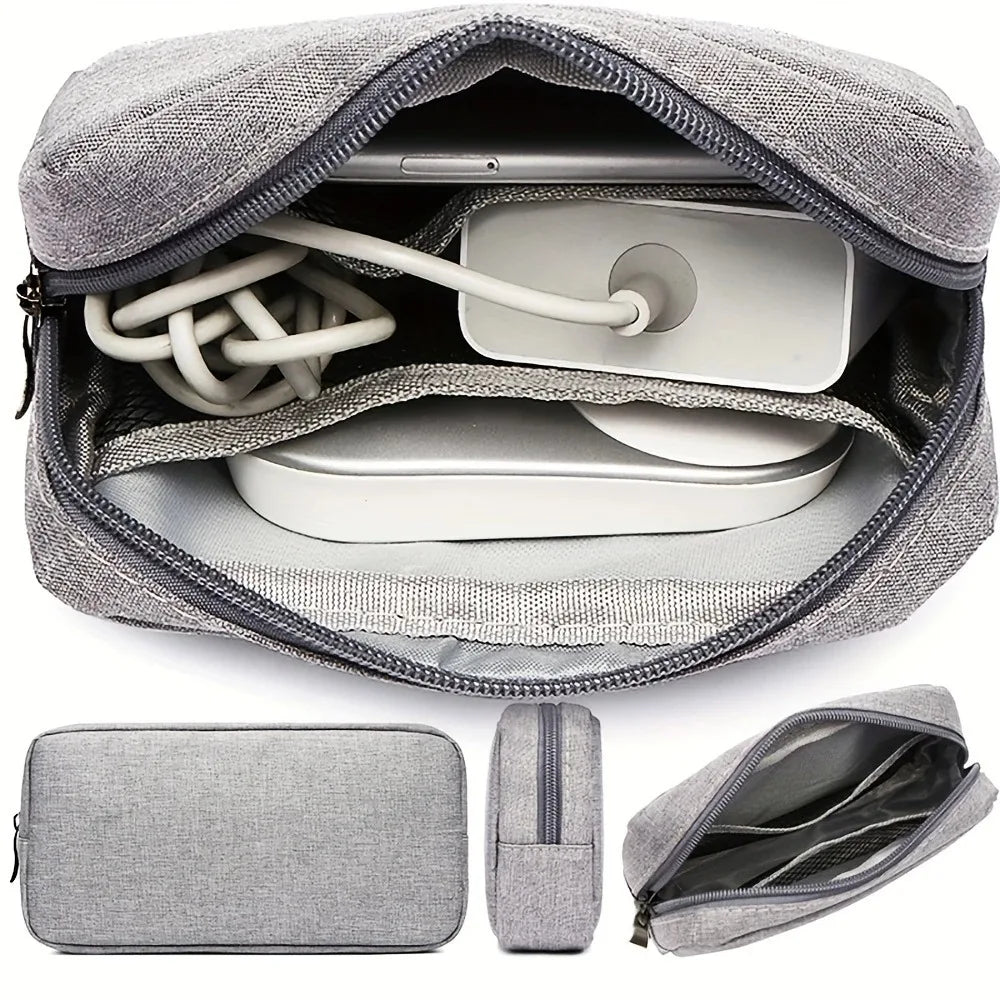 1pc Storage Bag Cable Cord Organizer Portable Digital Storage Bag for Watch,Cable,Power Bank,Charger,Charging Cords,Mouse Peaceful Pleasures Health and Wellness