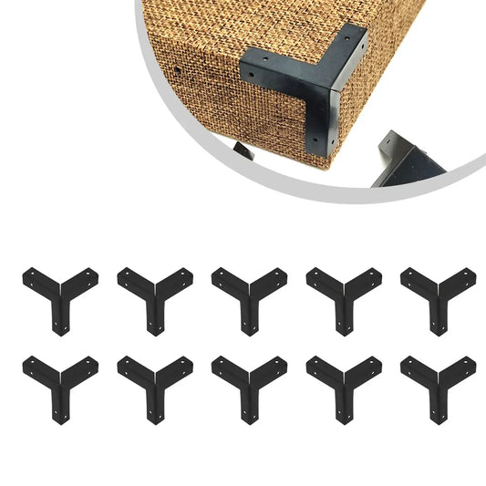 10PCS Antique Iron Corner Protectors for Wooden Boxes & Furniture Corner Bracket Hardware Oasis Select