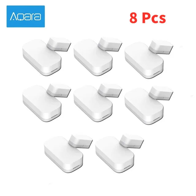 Aqara Door Window Sensor Zigbee MCCGQ11LM Smart Mini Door Sensor Alarm work With MiHome HomeKit APP for Xiaomi Smart Home Peaceful Pleasures Health and Wellness Aqara Door 8Pcs