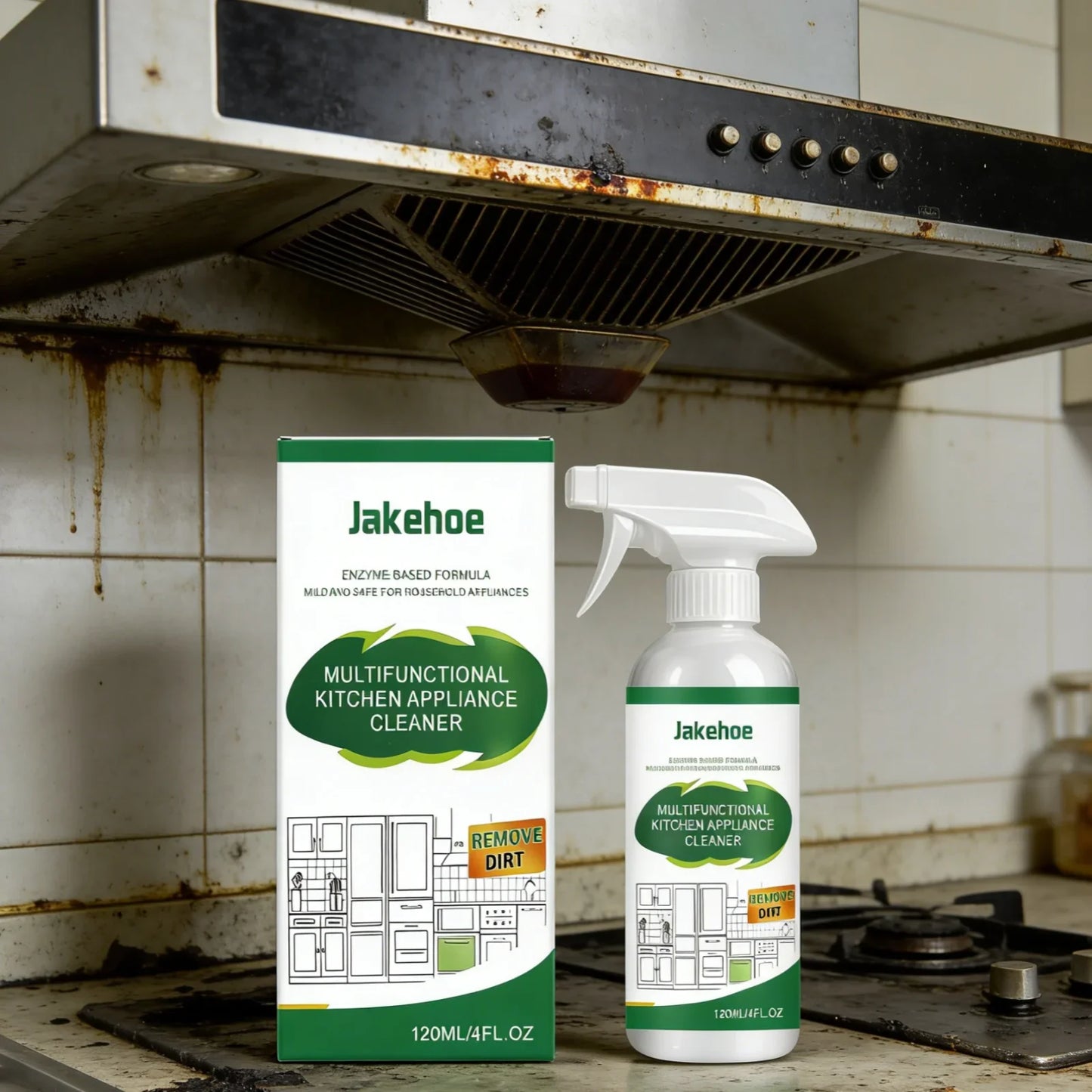 Jakehoe Kitchen Degreaser Spray – Powerful Grease Remover 120ml