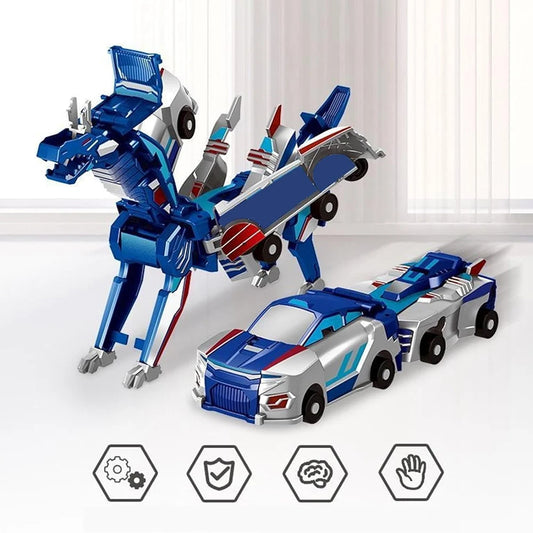 Unicorn Transformer : Magic Transformation Super Combination Car Toy 2 In 1 Kids Magnetic Collision Transforming Car Diy Toy Peaceful Pleasures Health and Wellness