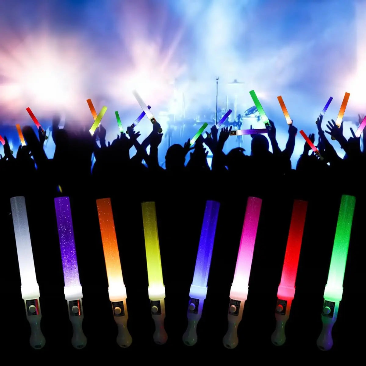Glow Stick Star & Heart Light-Up Wand | Party Concert Baton