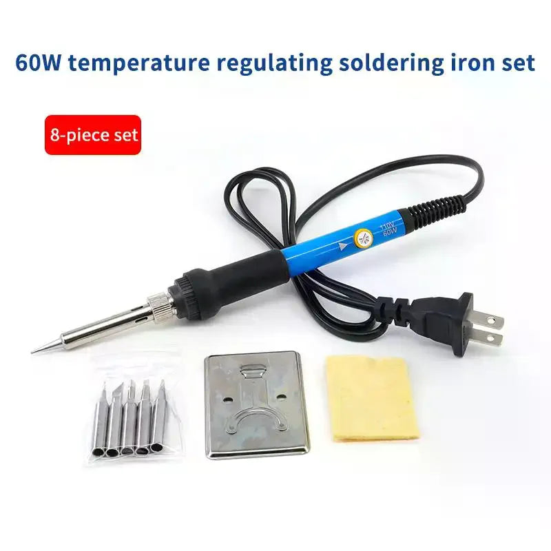 60W Adjustable Electric Soldering Iron Kit – 110V/220V