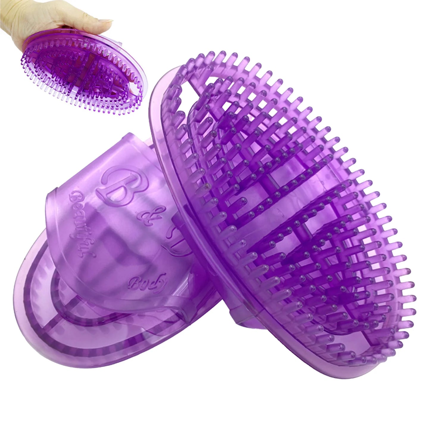 Massage Brush Handheld Massagers PVC Portable Body Scraping Massage Brush for Men Women Children Pets Peaceful Pleasures Health and Wellness