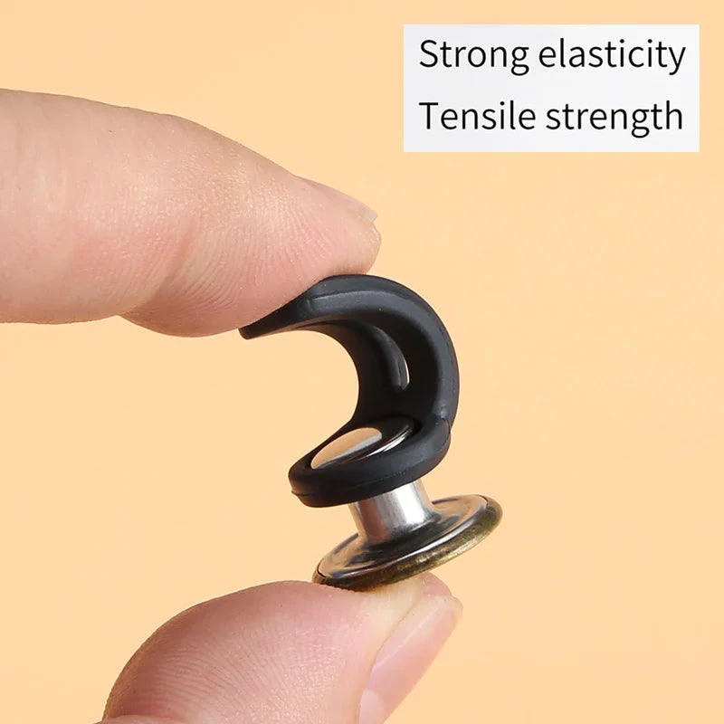 5/10pcs Metal Button Extender Perfect To Any Jeans Pants Free Sewing Retractable Jeans Waist Button Extended Buckles Fixing Kit Peaceful Pleasures Health and Wellness