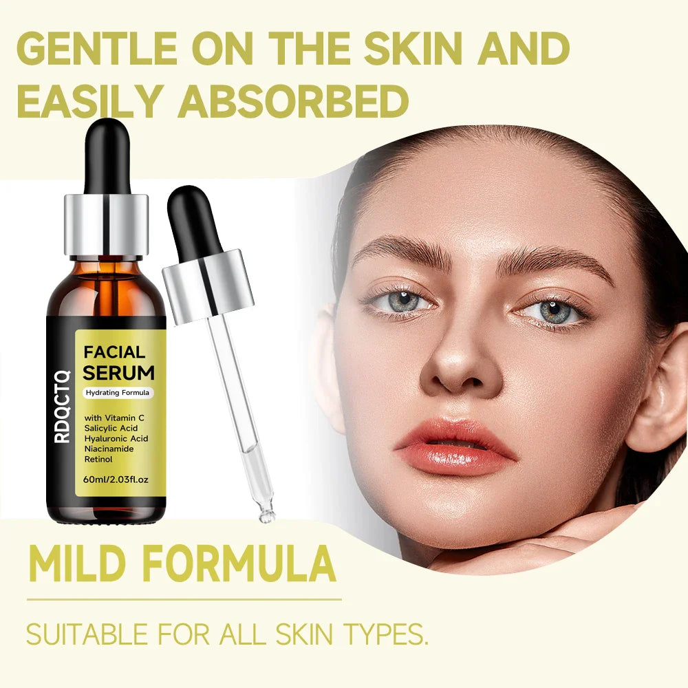 Vitamin C & Hyaluronic Acid Facial Serum – Niacinamide & Retinol