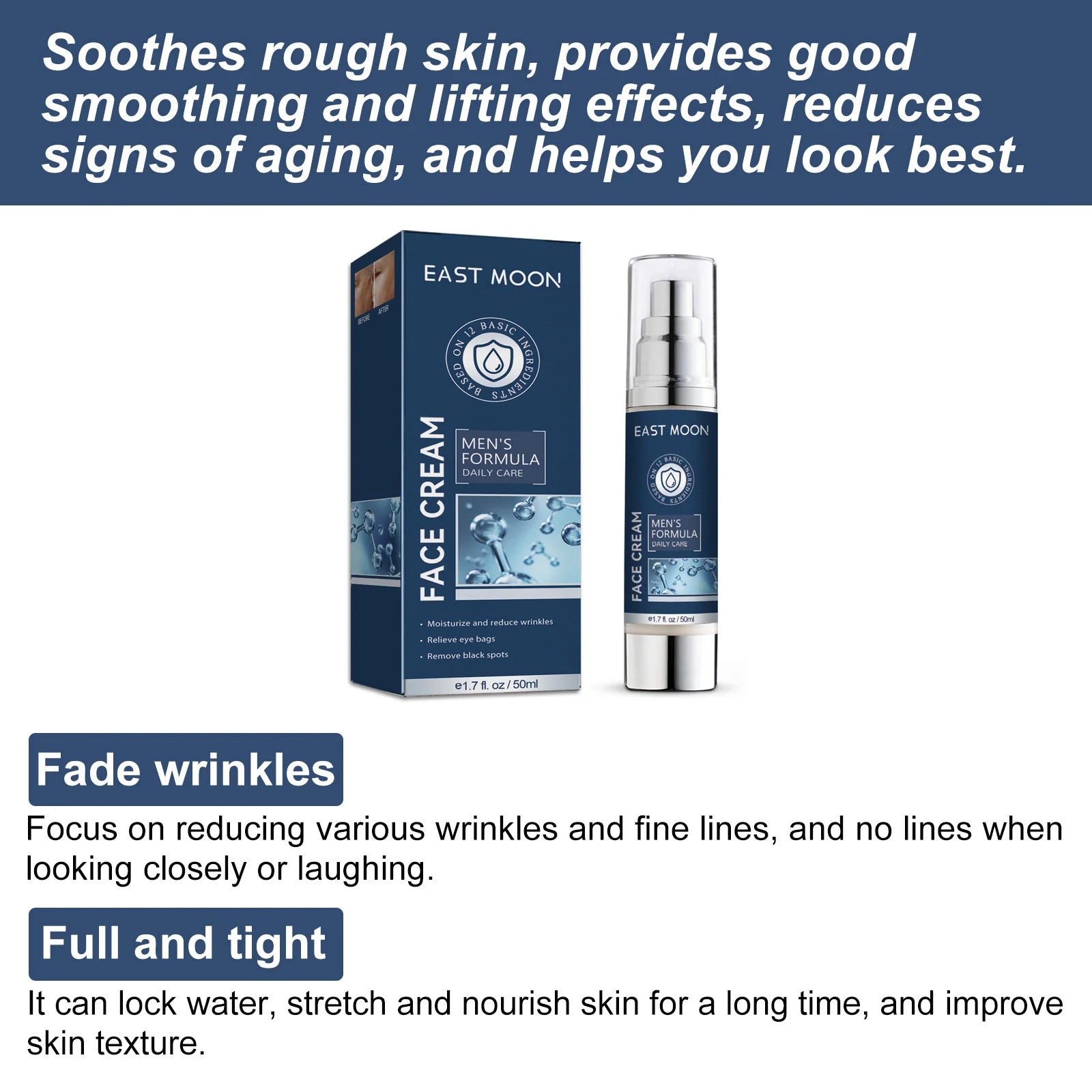 6-in-1 Men's Face Moisturizer – Hydrate, Brighten & Anti-Aging Peaceful Pleasures Health and Wellness