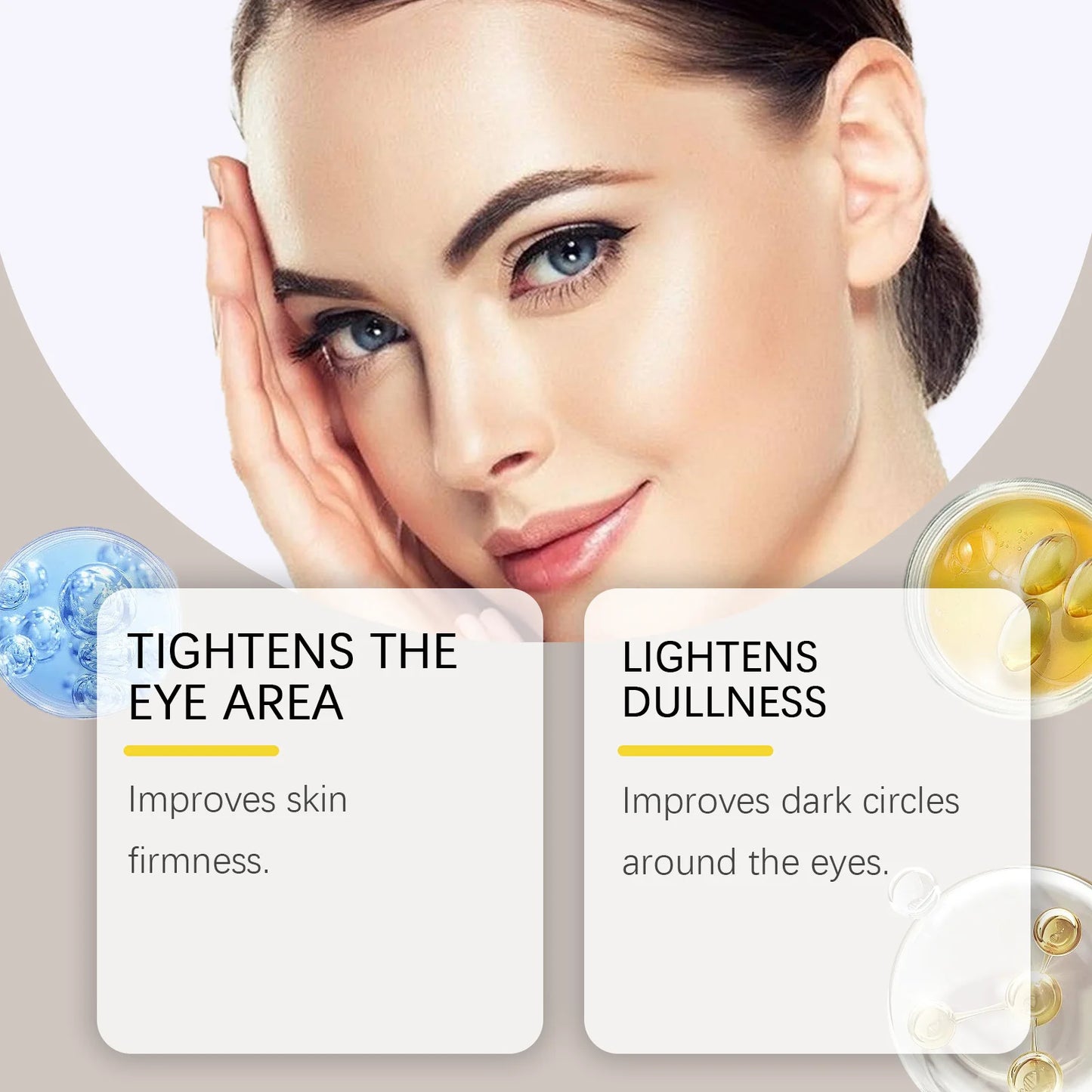 Tightening Eye Cream Reduce Dark Circles Under Eyes Relieve Fine Lines Diminish Dullness Moisturize Hyaluronic Acid Eye Cream Peaceful Pleasures Health and Wellness
