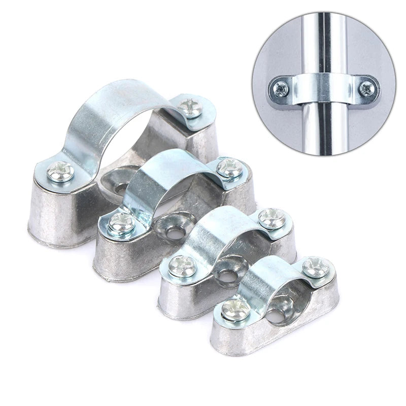 5Pcs Aluminum Alloy Pipe Clamp With Screw From The Wall Yards Away From The Wall Of The Card Card Line Pipe Clip 16 20 25 32mm Peaceful Pleasures Health and Wellness