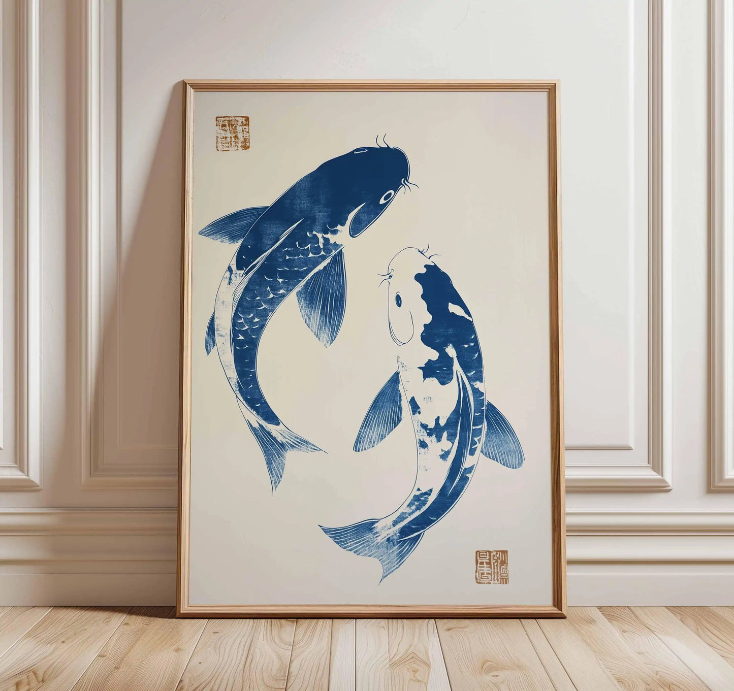 Japanese Crane Ukiyo-e Vintage Wall Art Canvas Print