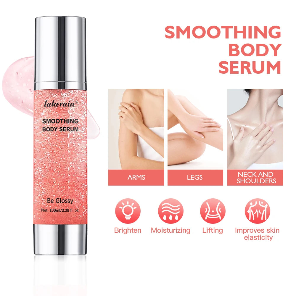 Smoothing Body Serum Face Serum Moisturizing brightning Vitamin E Hyaluronic Acid Facial Serum Shrink Pores BGlossy Body Serum Peaceful Pleasures Health and Wellness