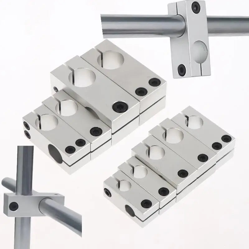 Aluminum Tube Clamp Cross Connector | DIY Shaft Pillar Fixation